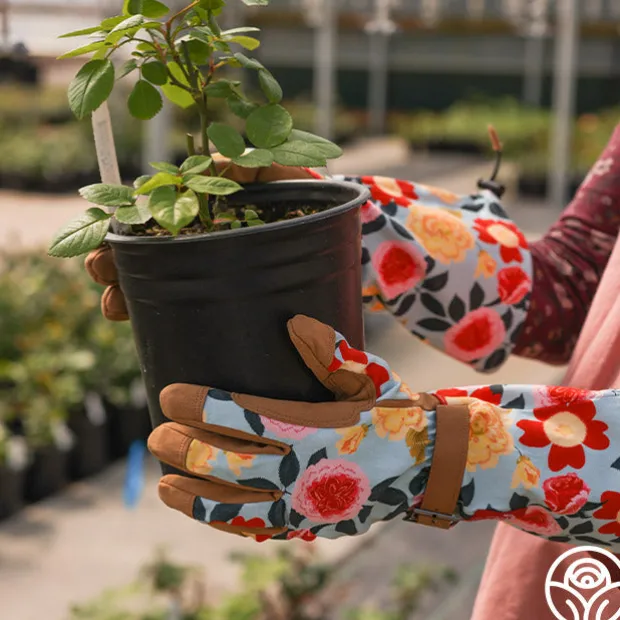 Floral Arm-Saver Garden Gloves
